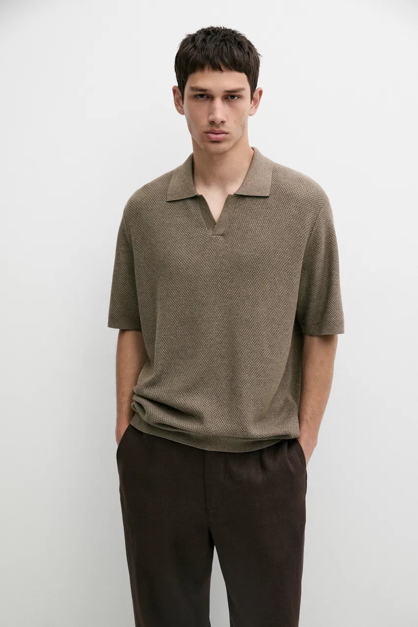 Men's Premium Supima Cotton Textured Polo