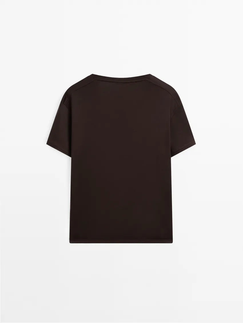 Women's Premium Supima Cotton V neck T-shirt