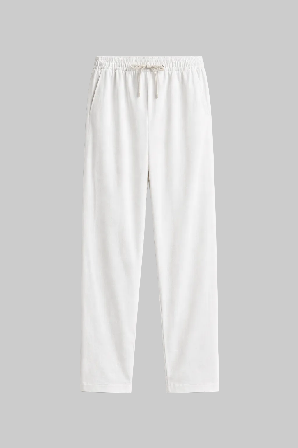 Cotton Linen Relaxed Fit Trousers – Off White | Summer Essential