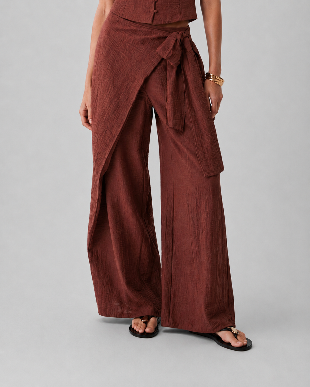 Women's premium La Riviera so-ord terracota set