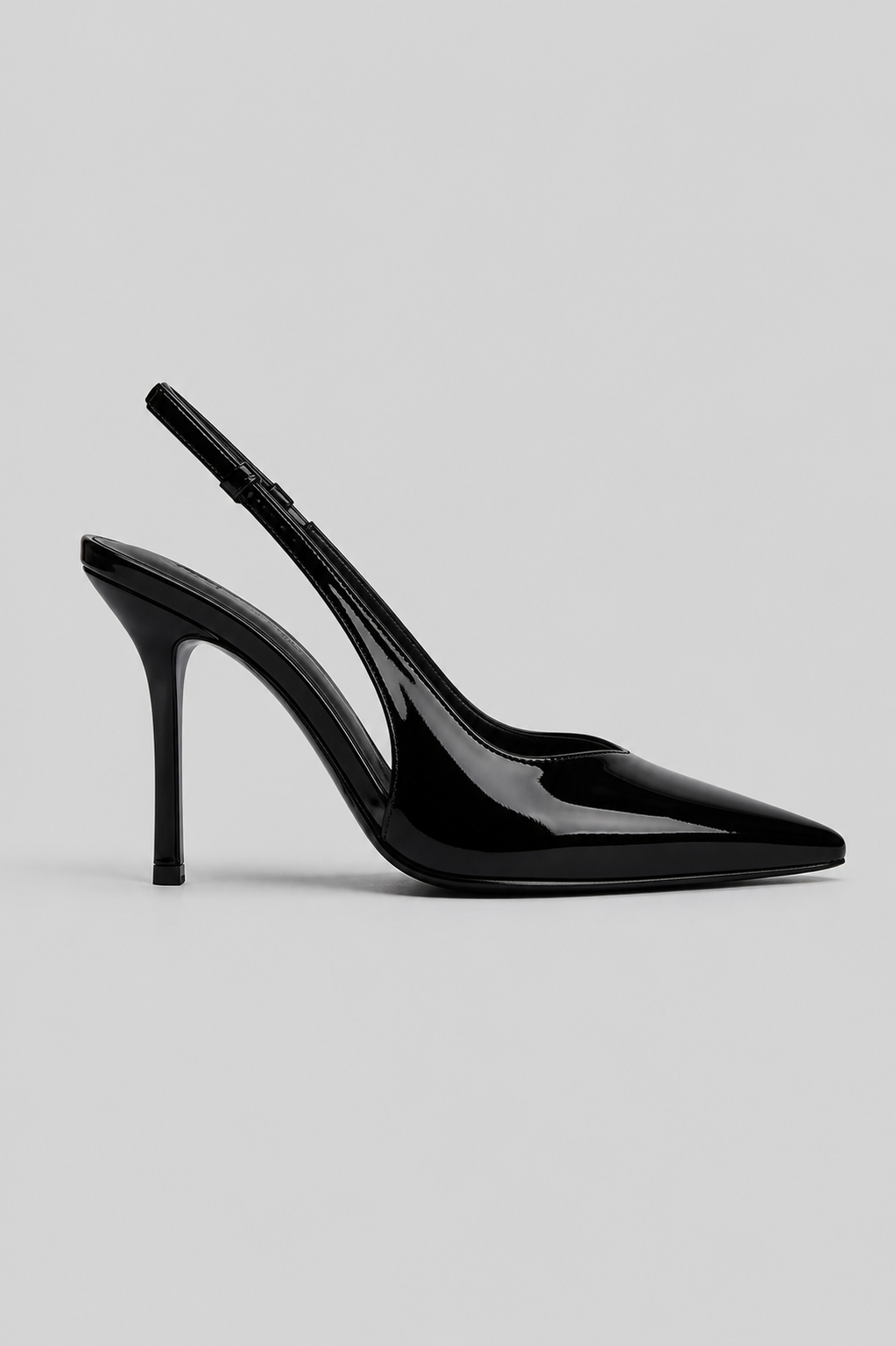 Women's premium Velouré Black Patent Heels