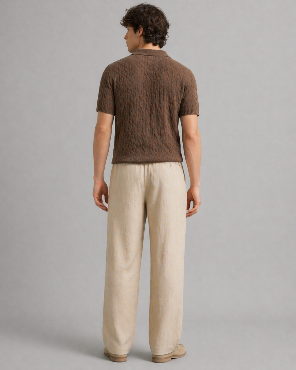 Men's premium pure linen drawstring trousers | Summer Essentials |