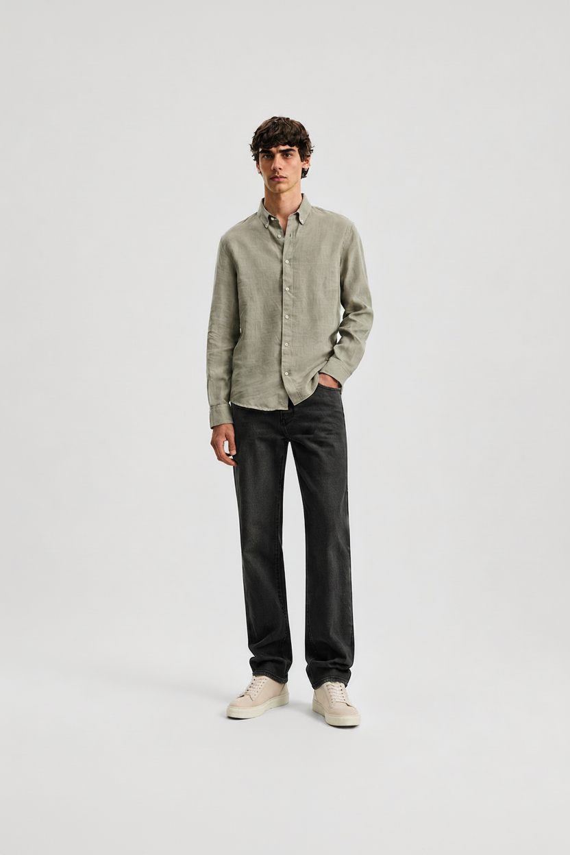 Men's Premium Sage Green Shirt
