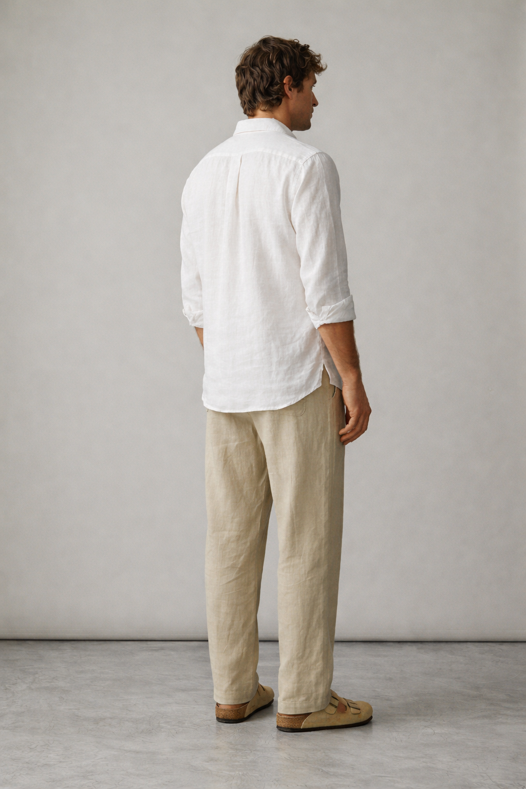 Men's premium pure linen shirt - white | Summer Essentials |